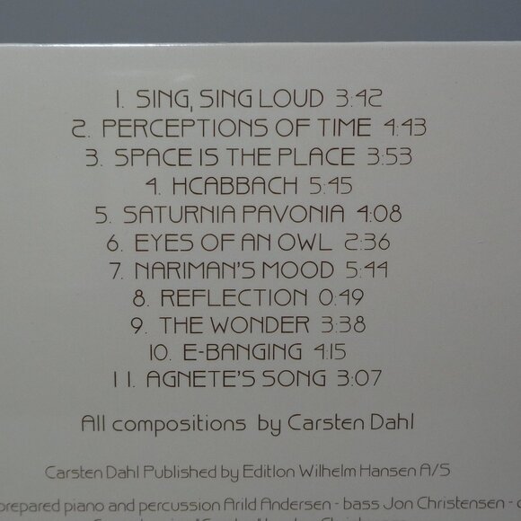 SPACE IS THE PLACE by Carsten Dahl - Arild Andersen - Jon Christensen / New CD - Picture 3 of 10